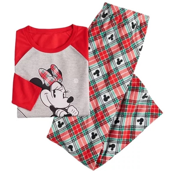 New Disney Women's Minnie Mouse 2 Piece Pajamas - Picture 3 of 14